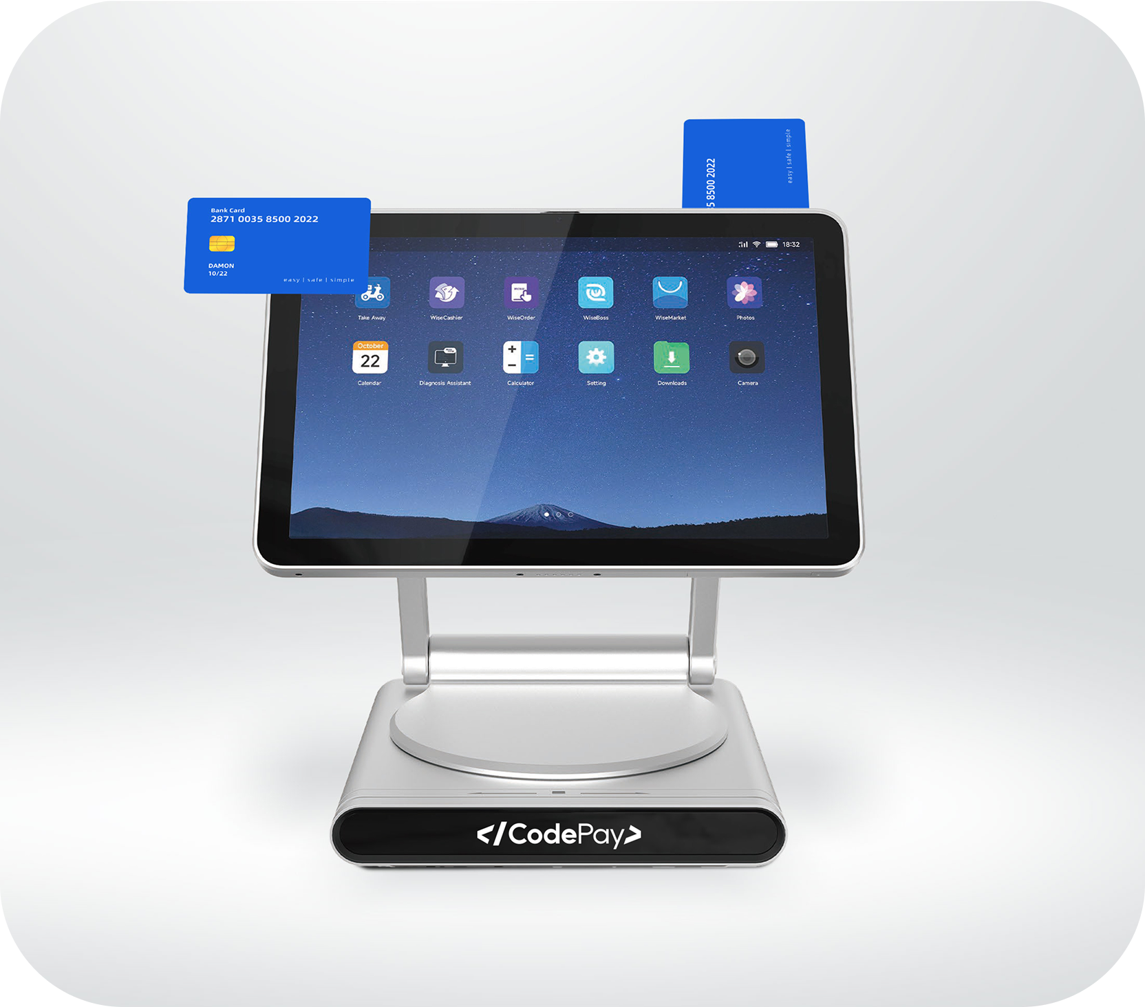 Tap on screen NFC for contactless payments